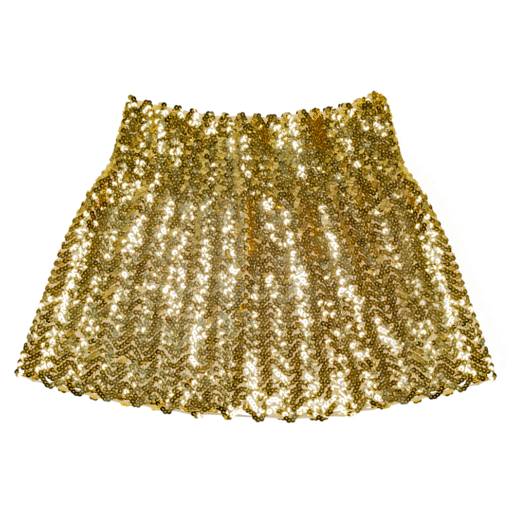 Pailletten Mini-Rock gold  stretch  S/M