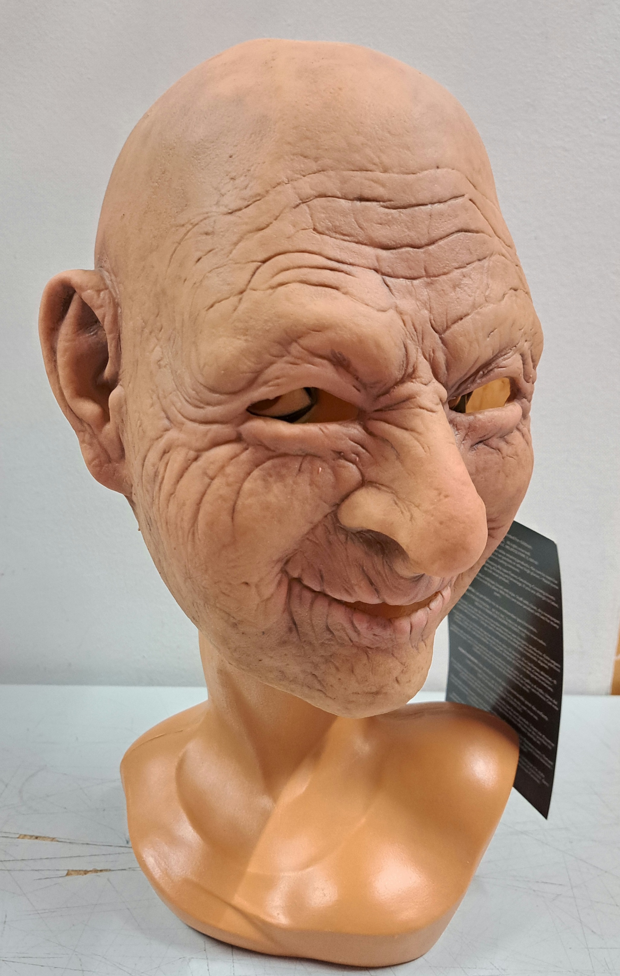 Gummi Masken "lachender Opa Leonard"