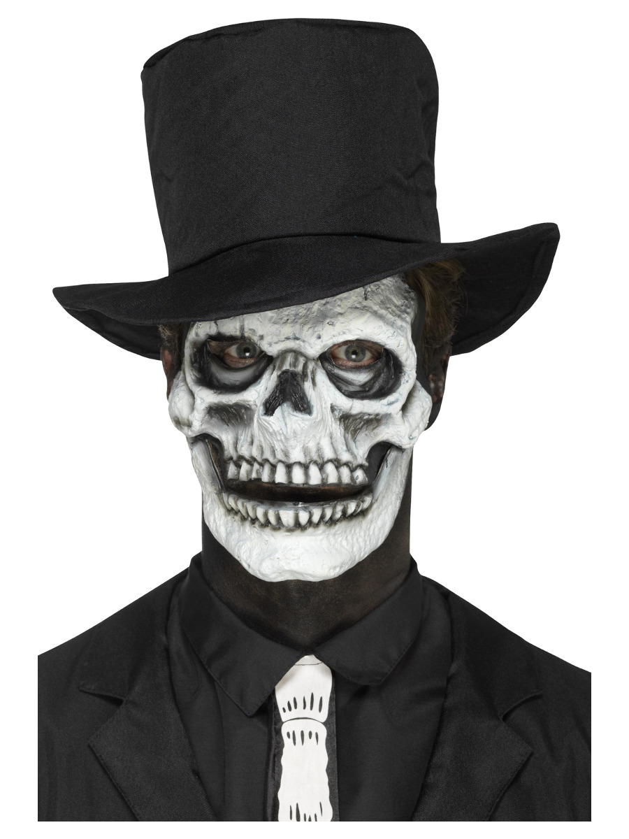 Totenkopf Gesicht 2teilige Latex Applikation