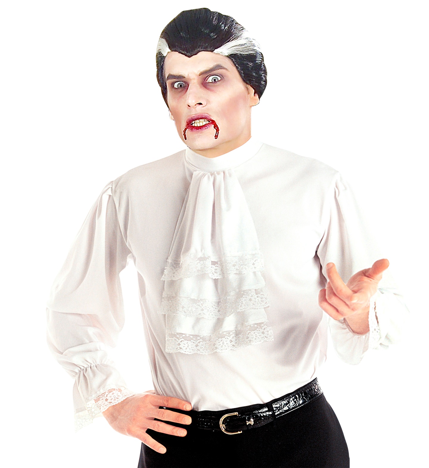 Historisches Hemd weiss M/L mit Jabot