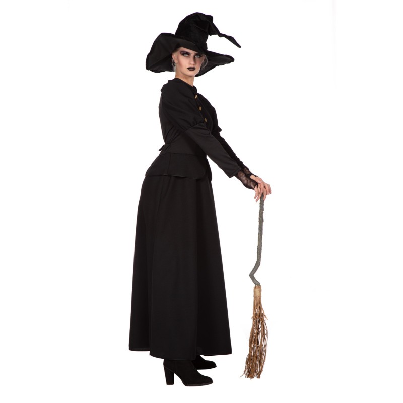 Schwarzes Hexen Kleid  lang  Gr. 38