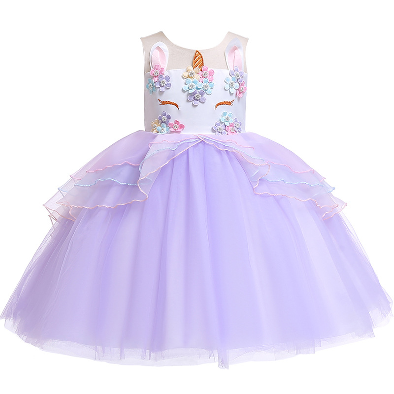 Lavendel Prinzessin Kleid Gr. 128