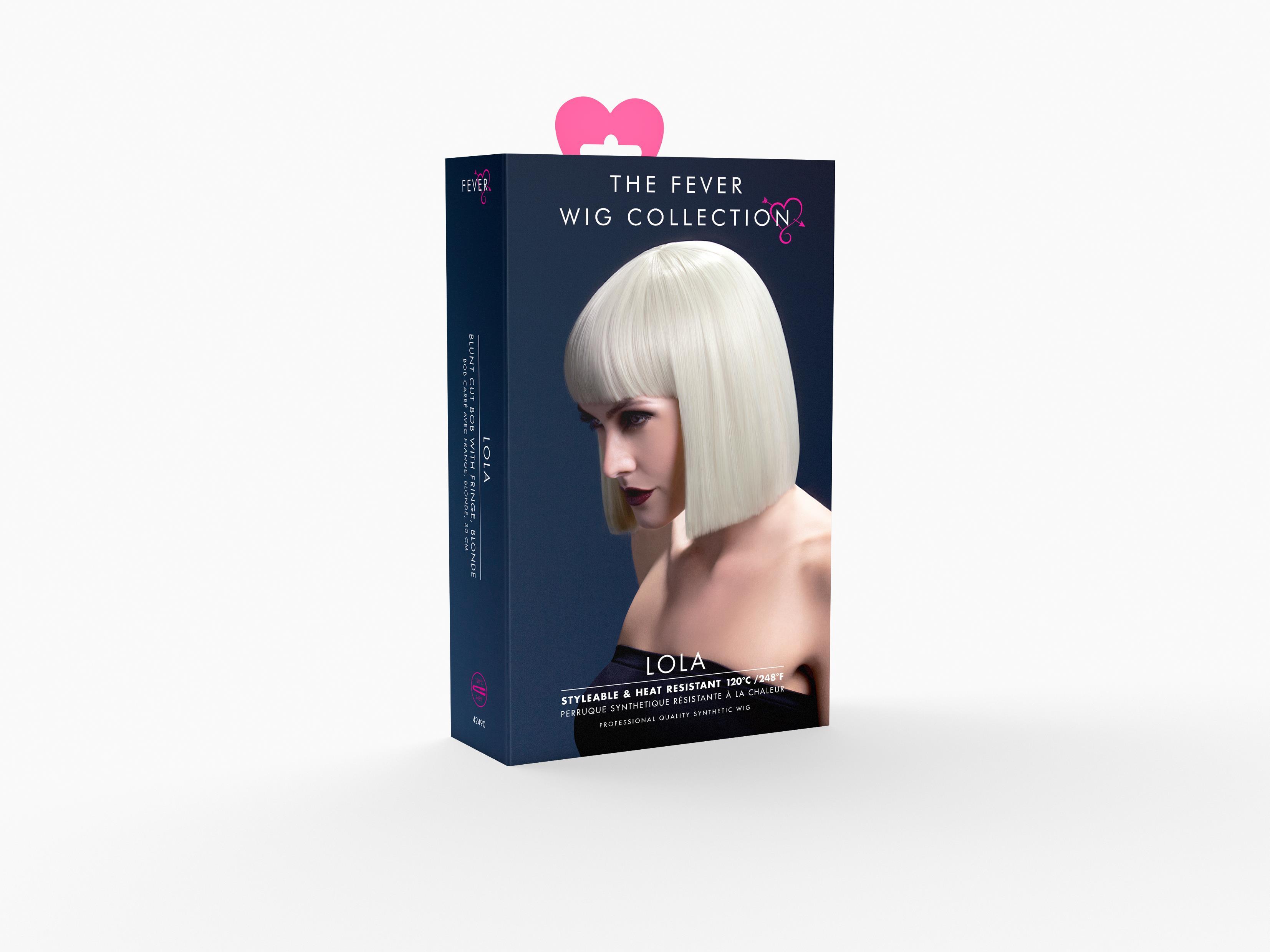 Pagen Kopf Perücke blond LOLA Premium Qualität