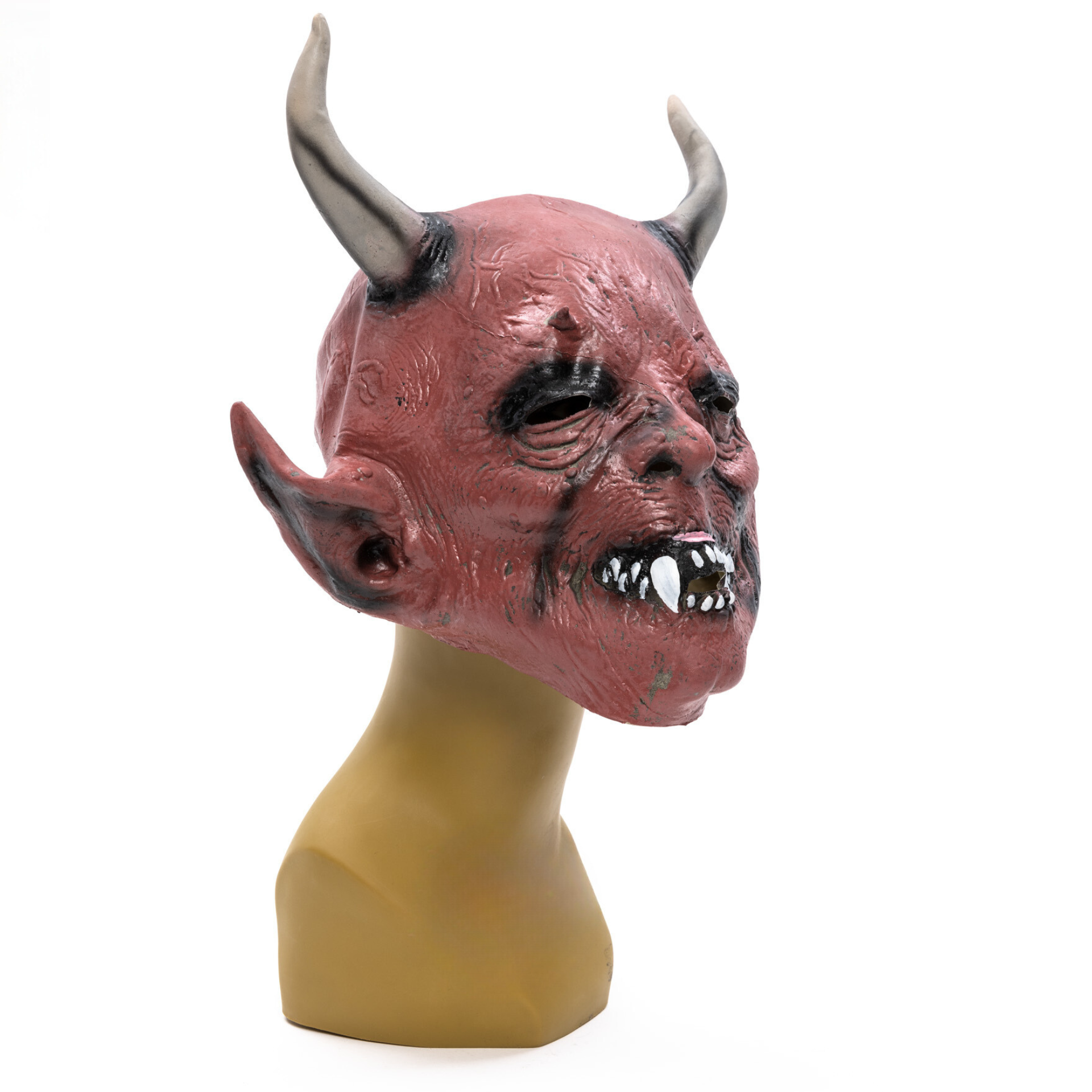 Teufel - Krampus Maske "Dämon" mit Hörnern