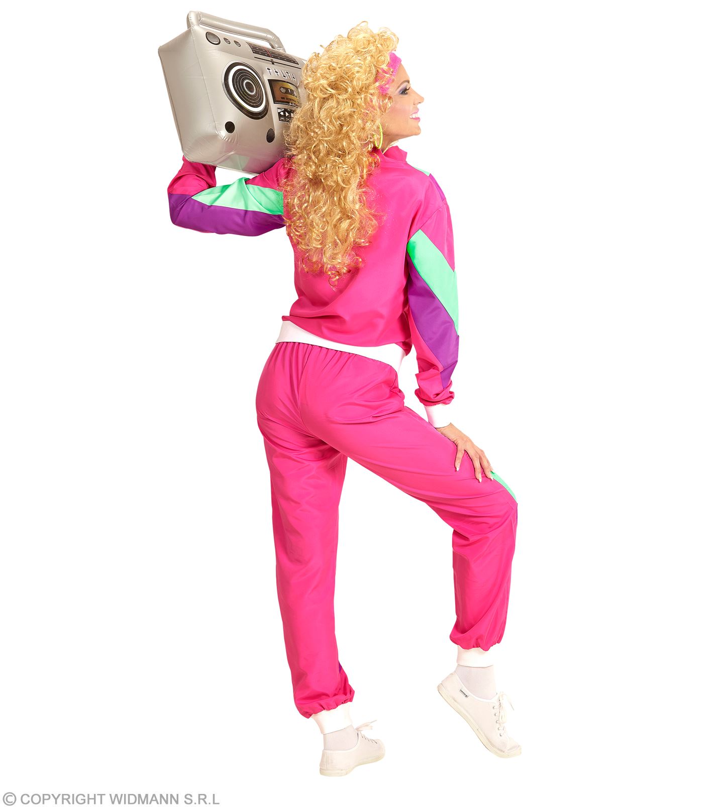 80er Jahre pink Traningsanzug X-LARGE für Damen und Herren