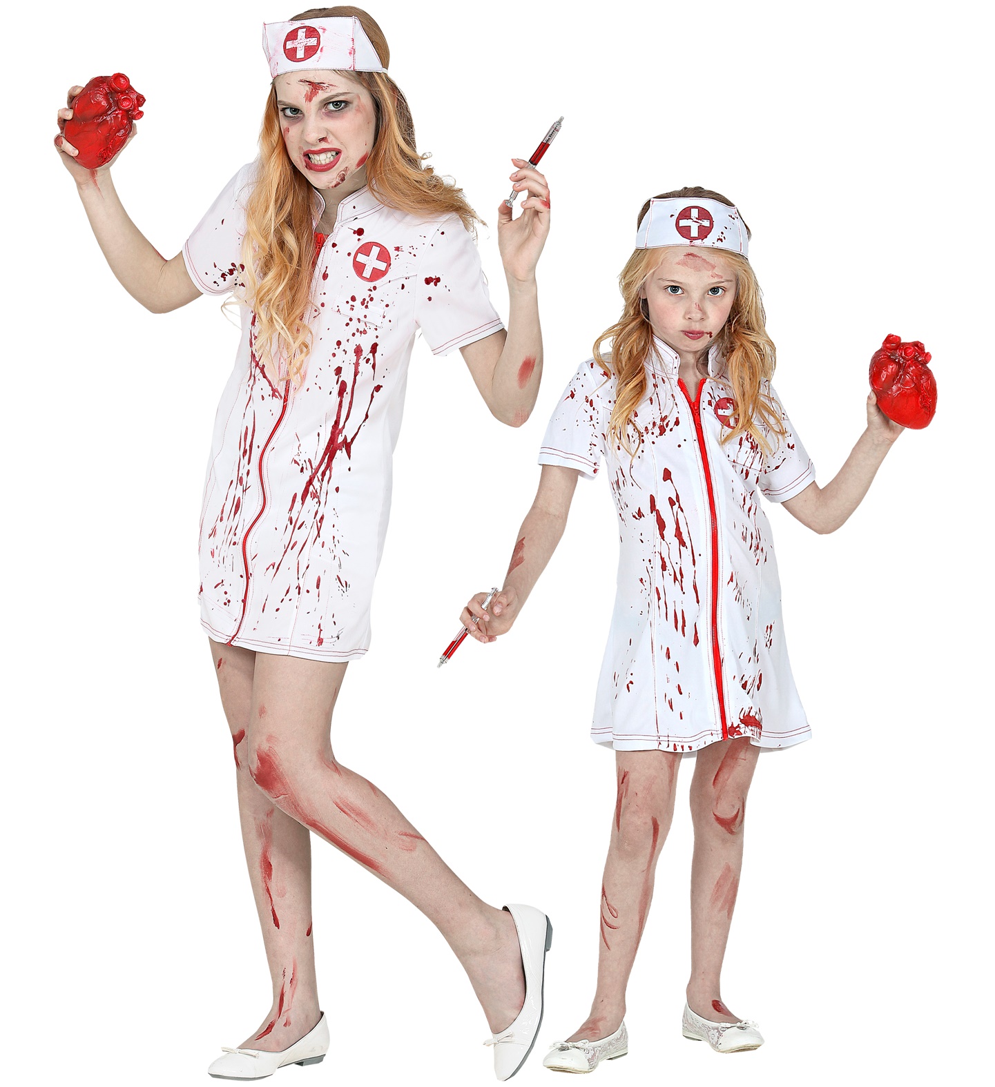 Blutiges Krankenschwester Kleid für Damen X-SMALL