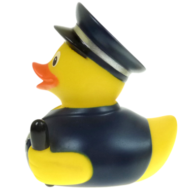 Badeente Polizist ca. 8cm