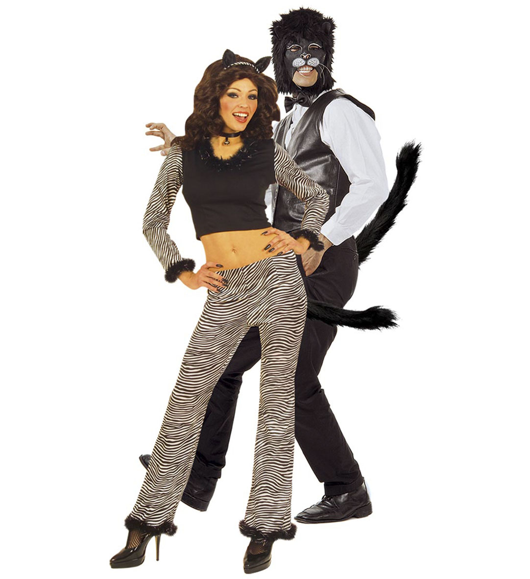 Schwarzer Katzen Schwanz ca. 50cm lang