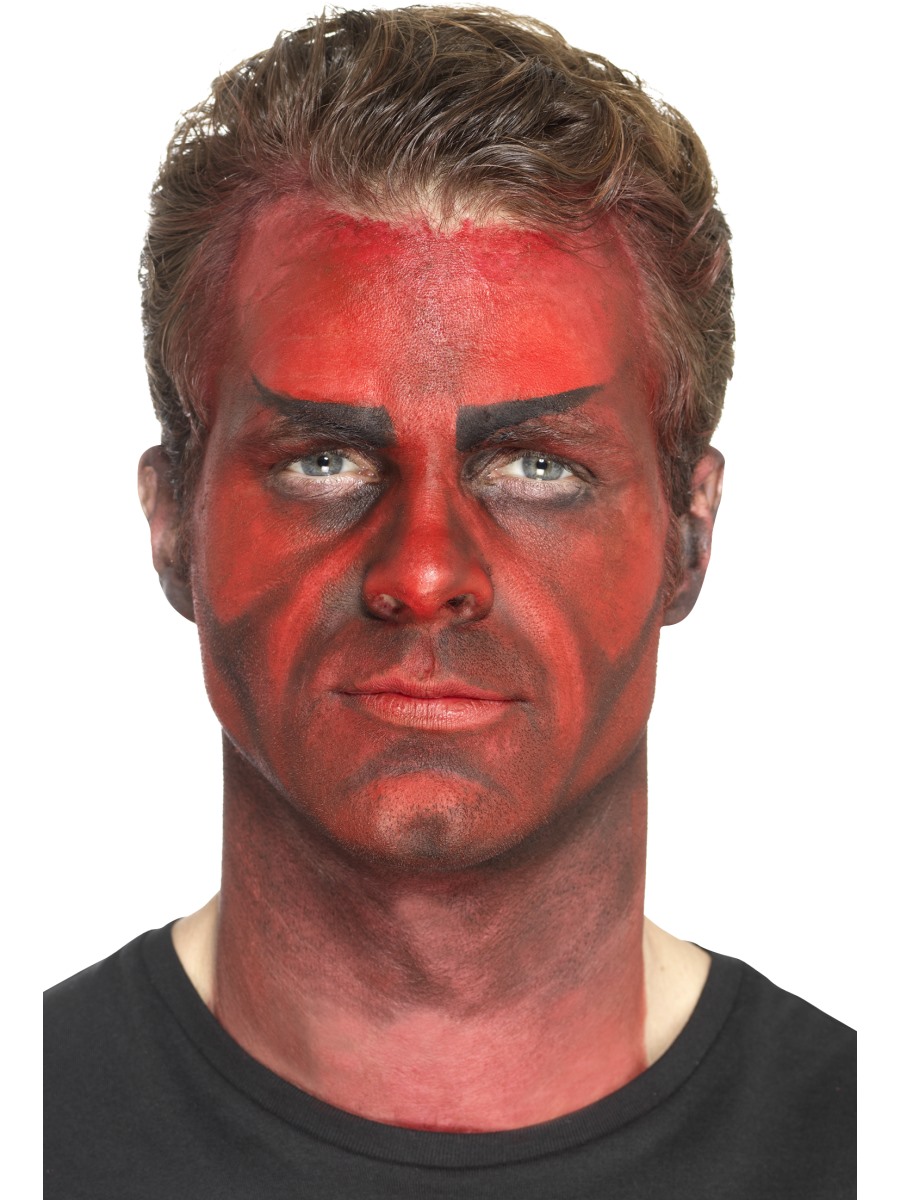 Latex Hörner schwarz Teufel zum Aufkleben