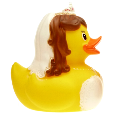 Braut Badeente  8cm