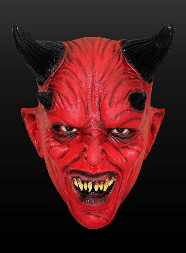 Krampus Maske für Kinder Latex  *) 25408