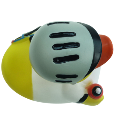 Radler Badeente  8cm mit Fahrrad