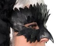 Raben Maske mit kurzem Schnabel