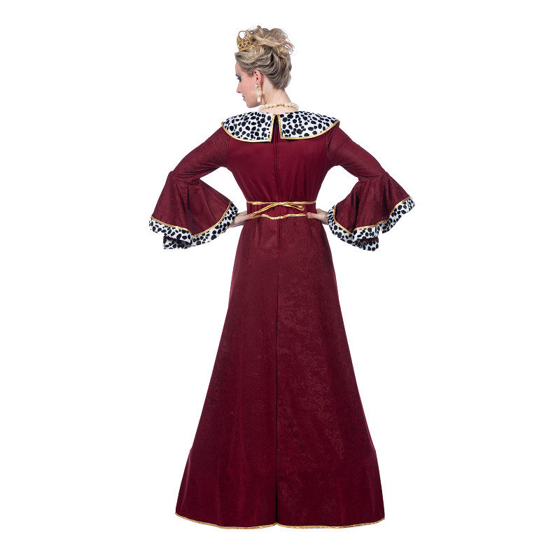 Königin Kleid Gr. 36  weinrot