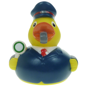 Eisenbahner Badeente 8cm