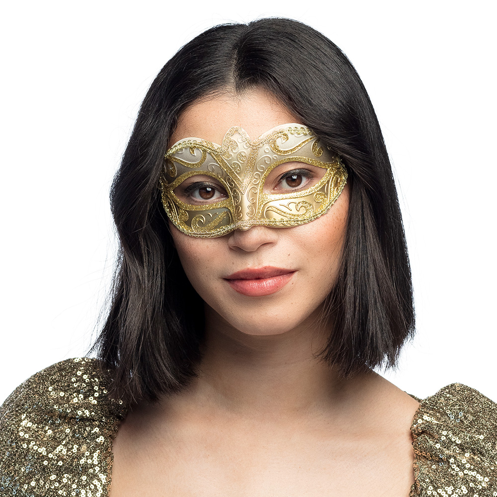 Lady Maske gold Venezia klein