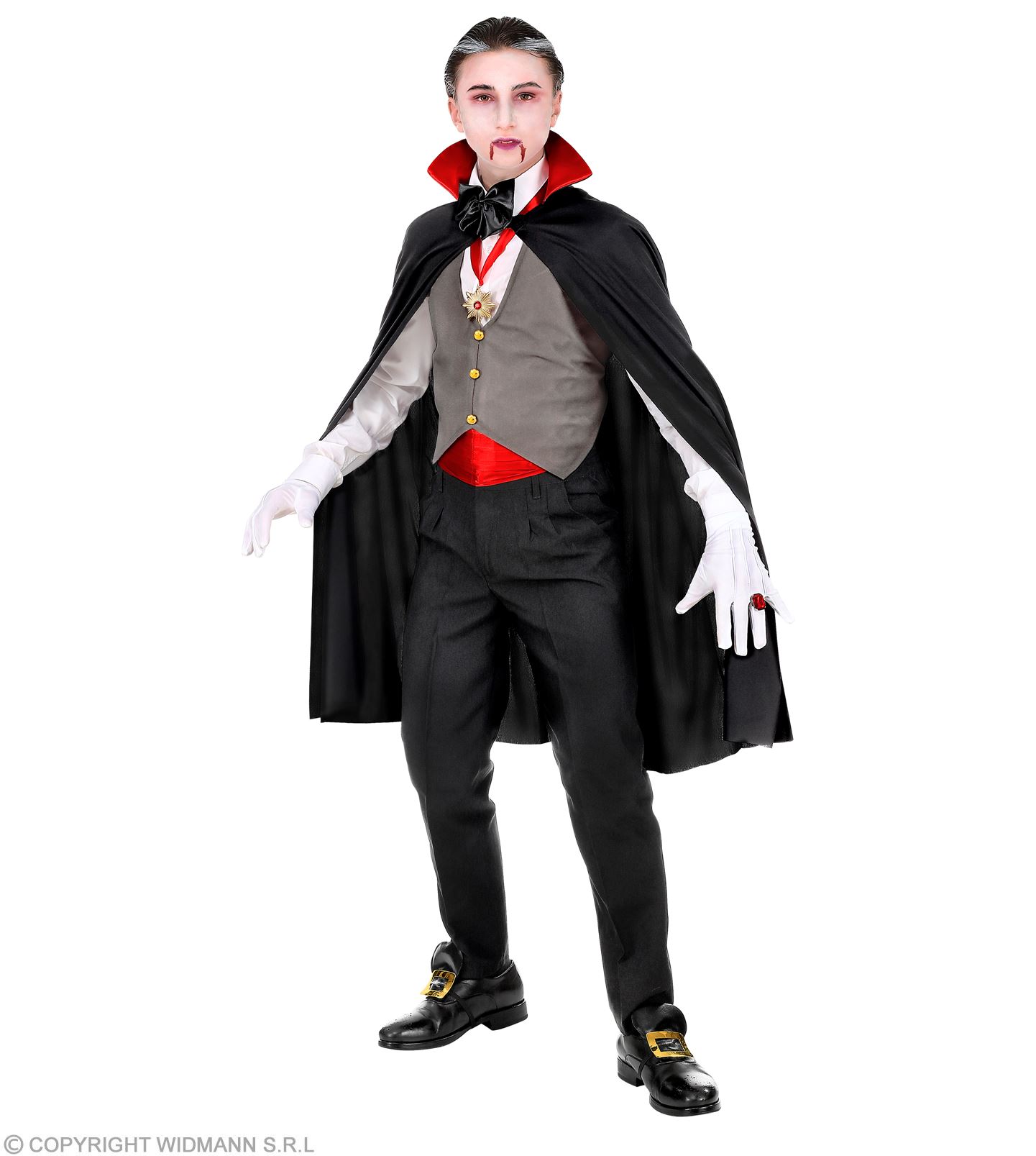 Vampir  Gr. 158  Weste mit Umhang