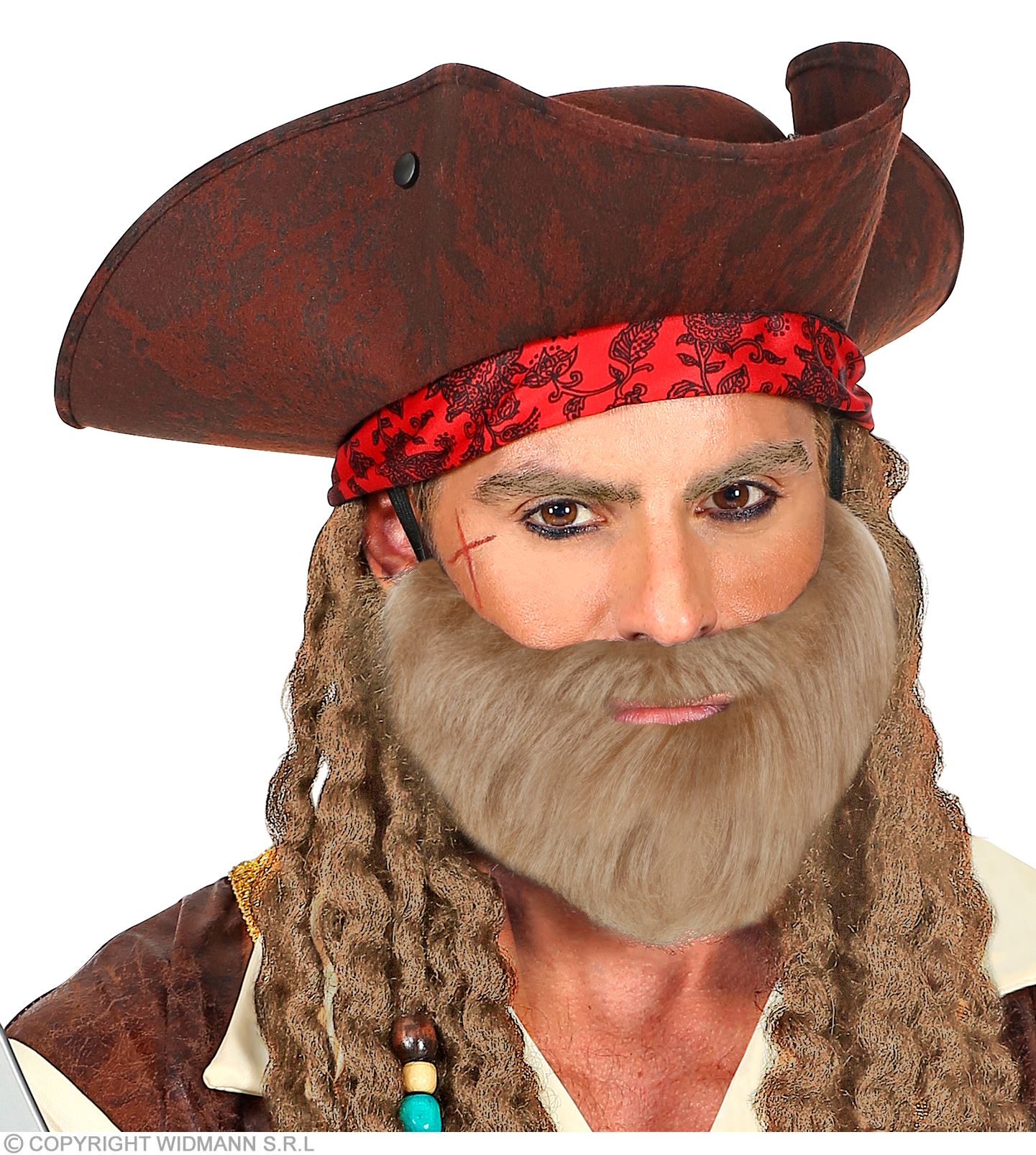 Grauer Vollbart mit Schnurrbart