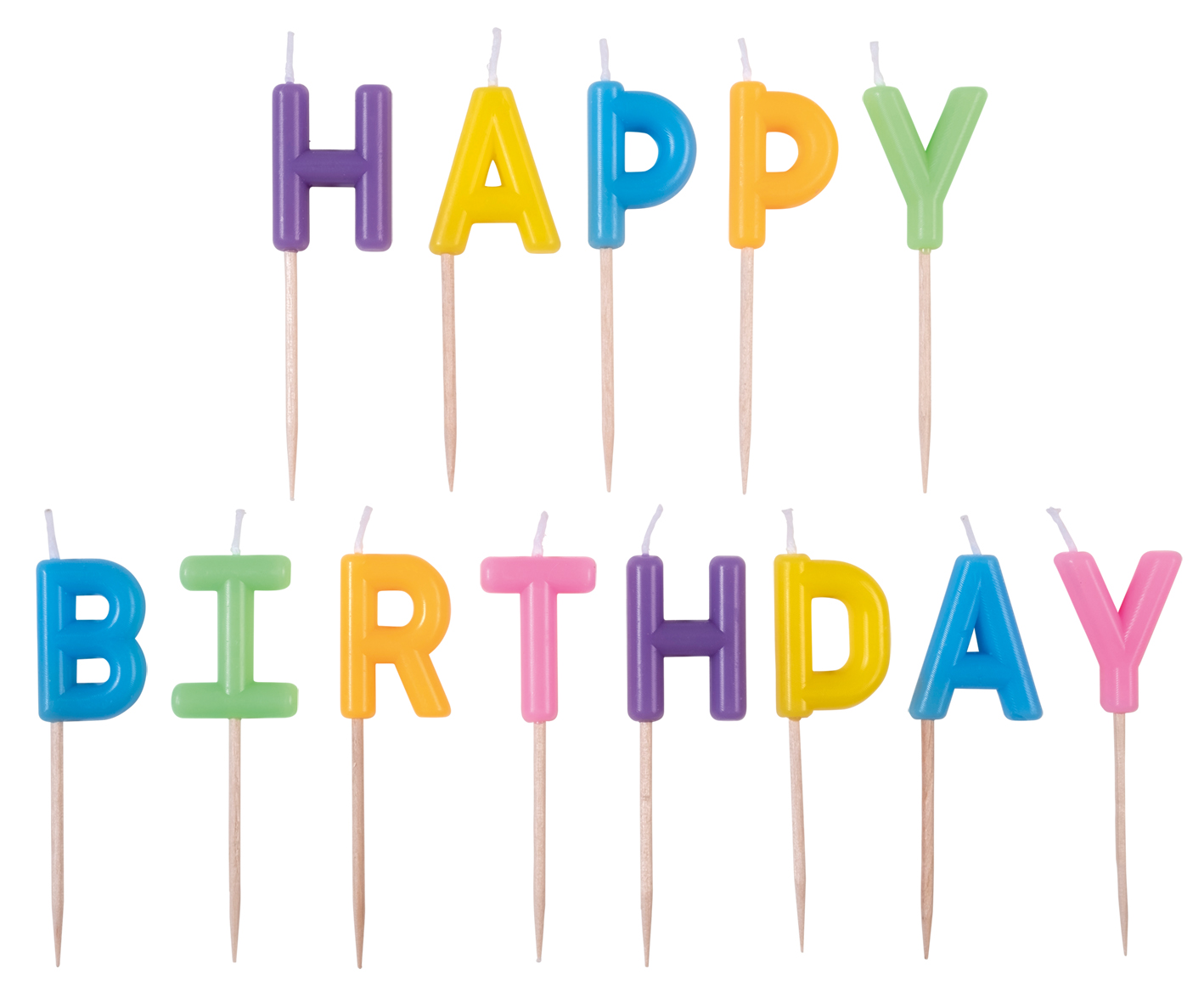 Buchstaben Kerzen Happy Birthday