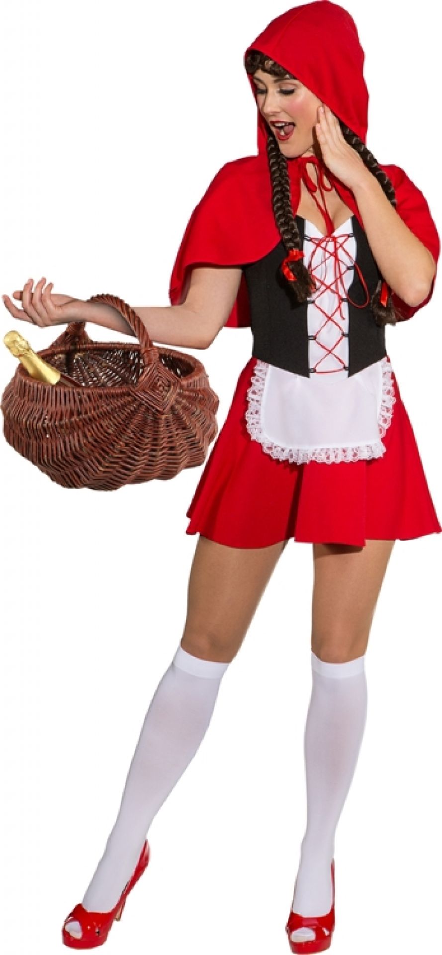 Rotkäppchen  Kleid m.Cape  Gr. 36