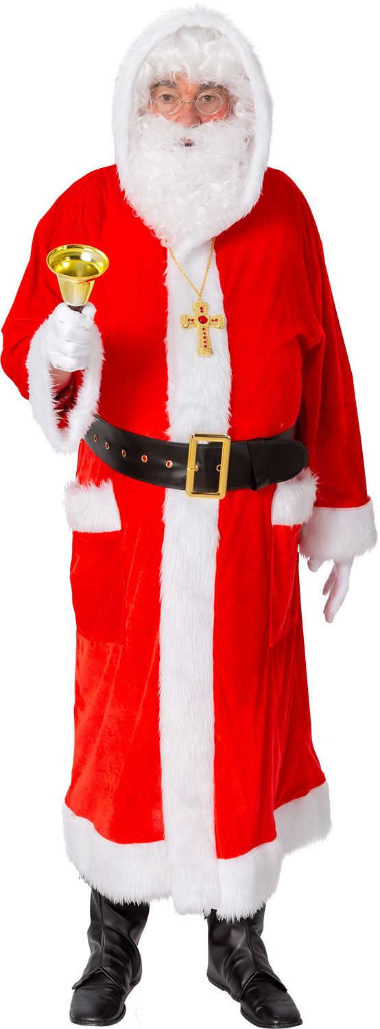 Weihnachtsmann Mantel Gr. 56/58 hellrot