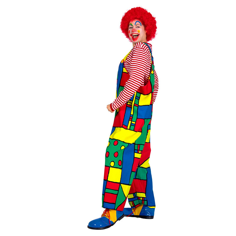 Bunte Clown Hose für Damen Gr. 38