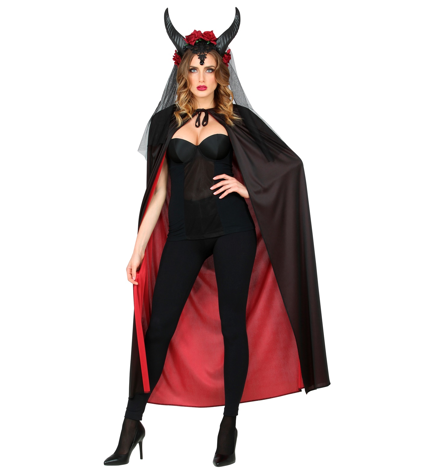 Schwarz-Roter Wendeumhang  ca.130cm