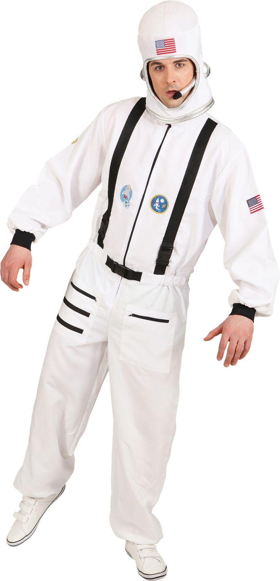 Astronauten Kostüm weißer Overall Größe 54/56