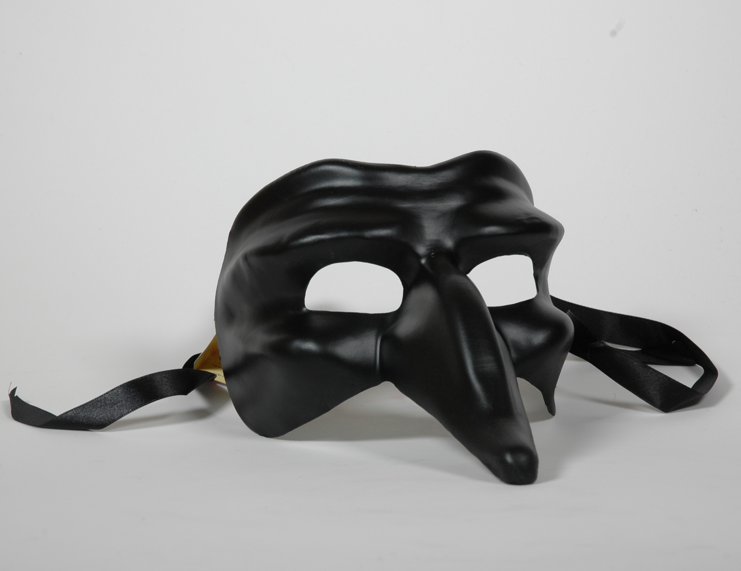 Venezianische Maske Capitano schwarz