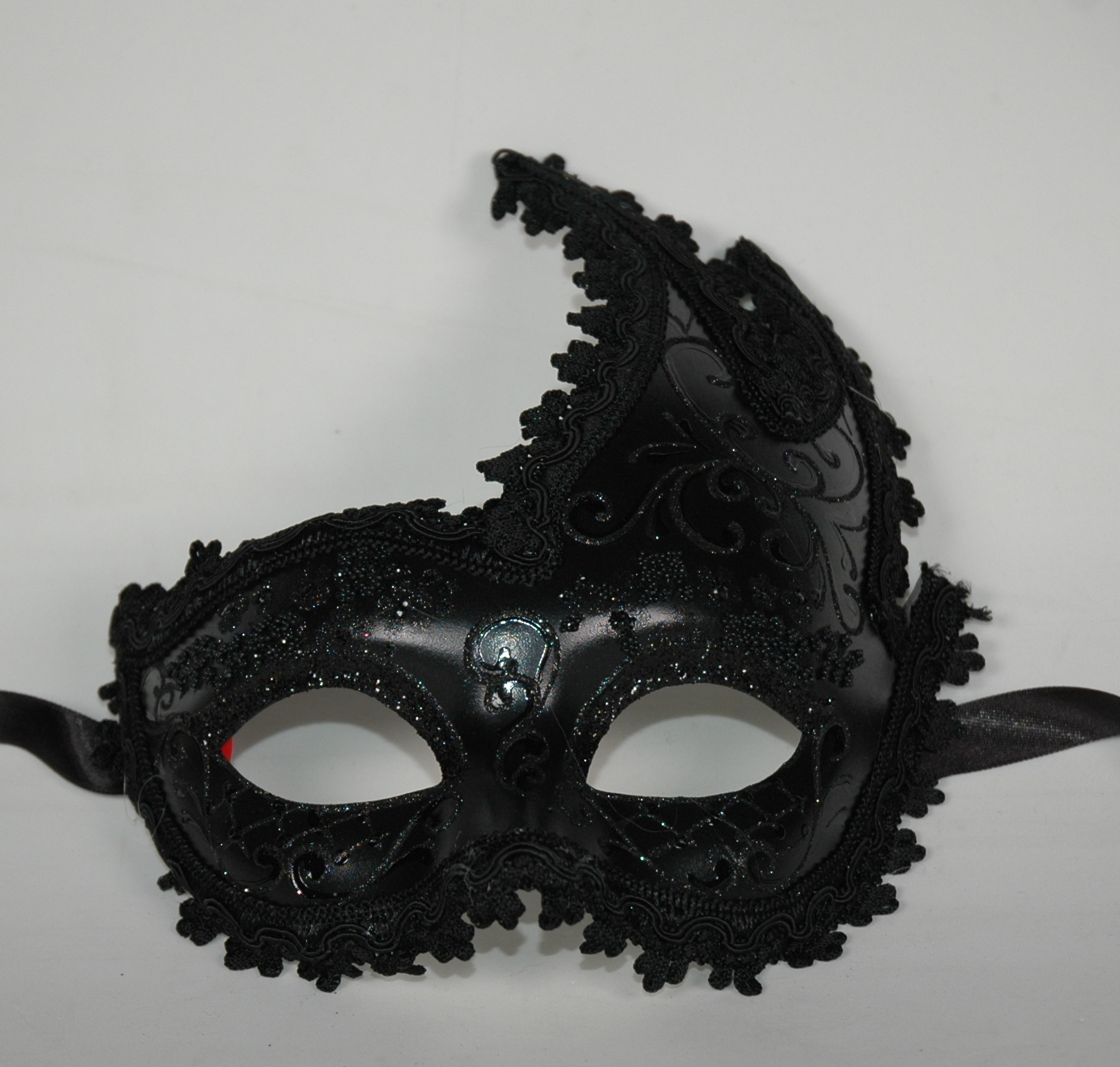Venezianische Maske Columbine ONDA "Giada" schwarz