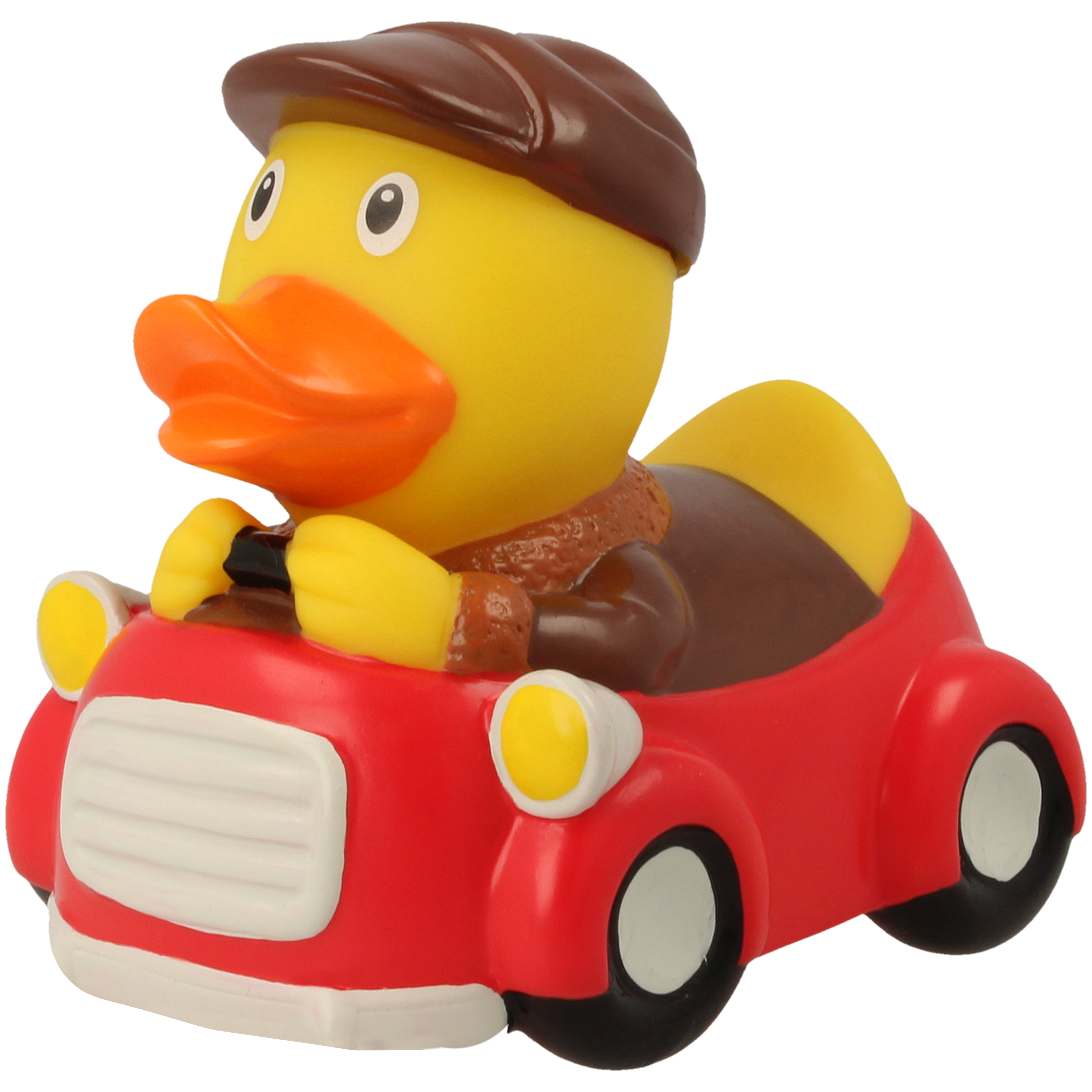 Rote Autofahrer Badeente  ca. 8,5cm