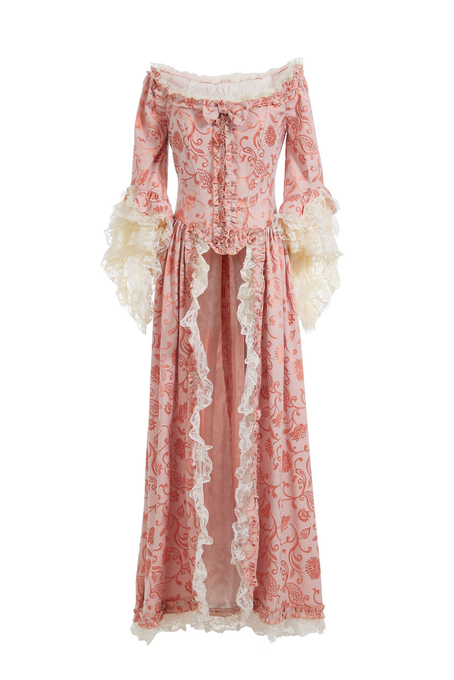 Barock Kleid 2teilig orange  XL  42/44