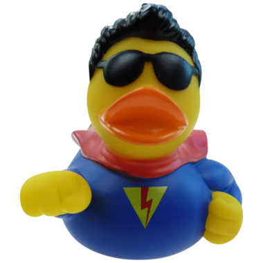 "Supermään" Badeente  8cm