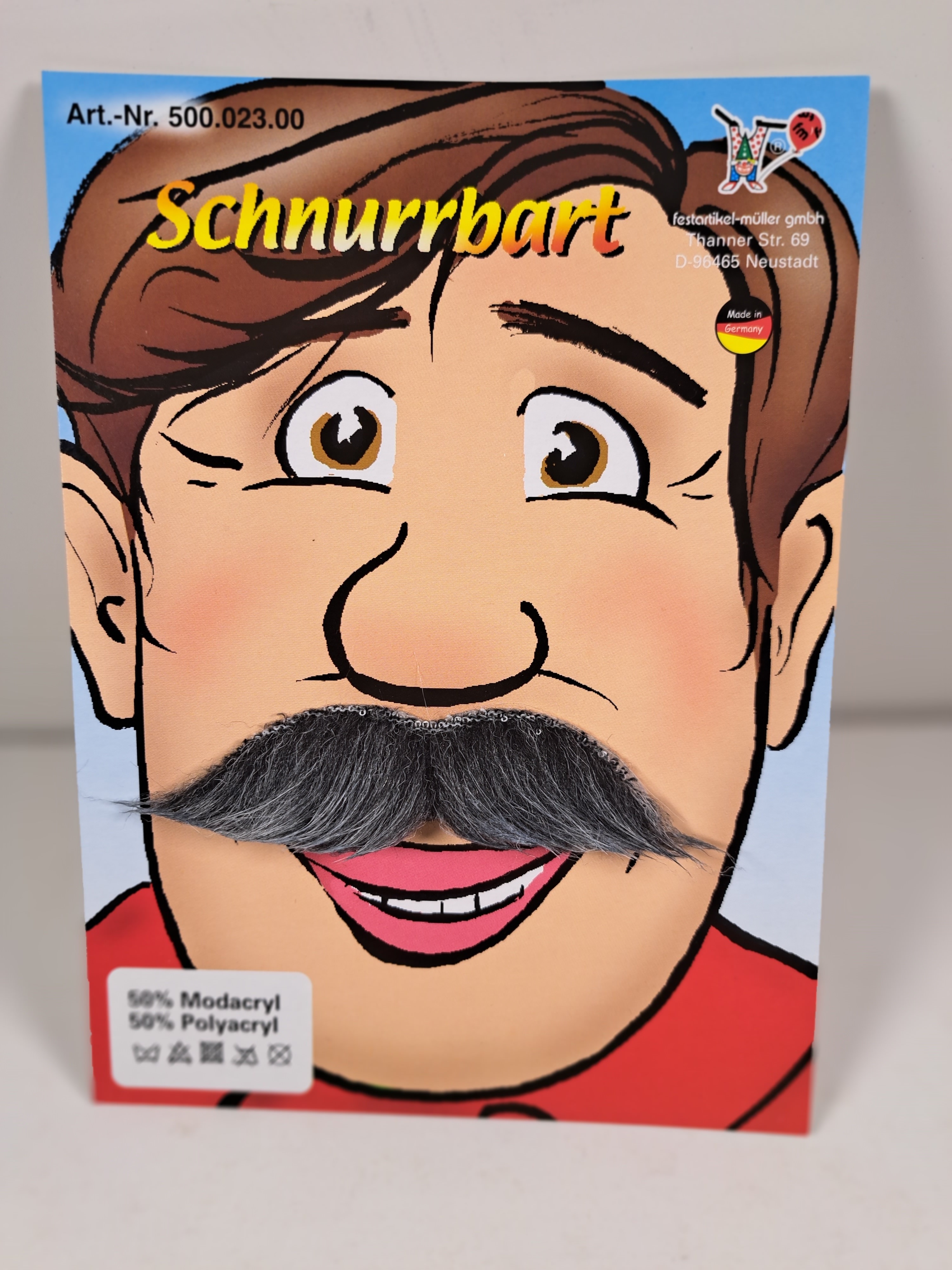 Schnurrbart grau