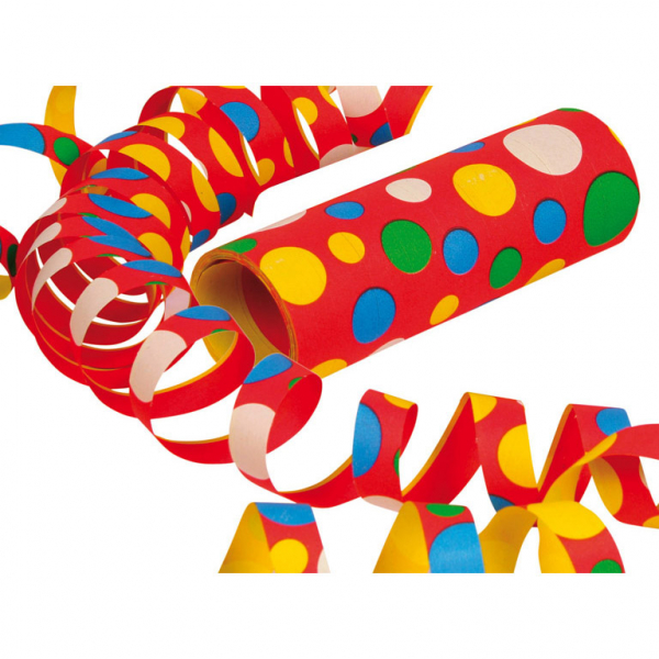 3er Packung Luftschlangen Konfetti Muster