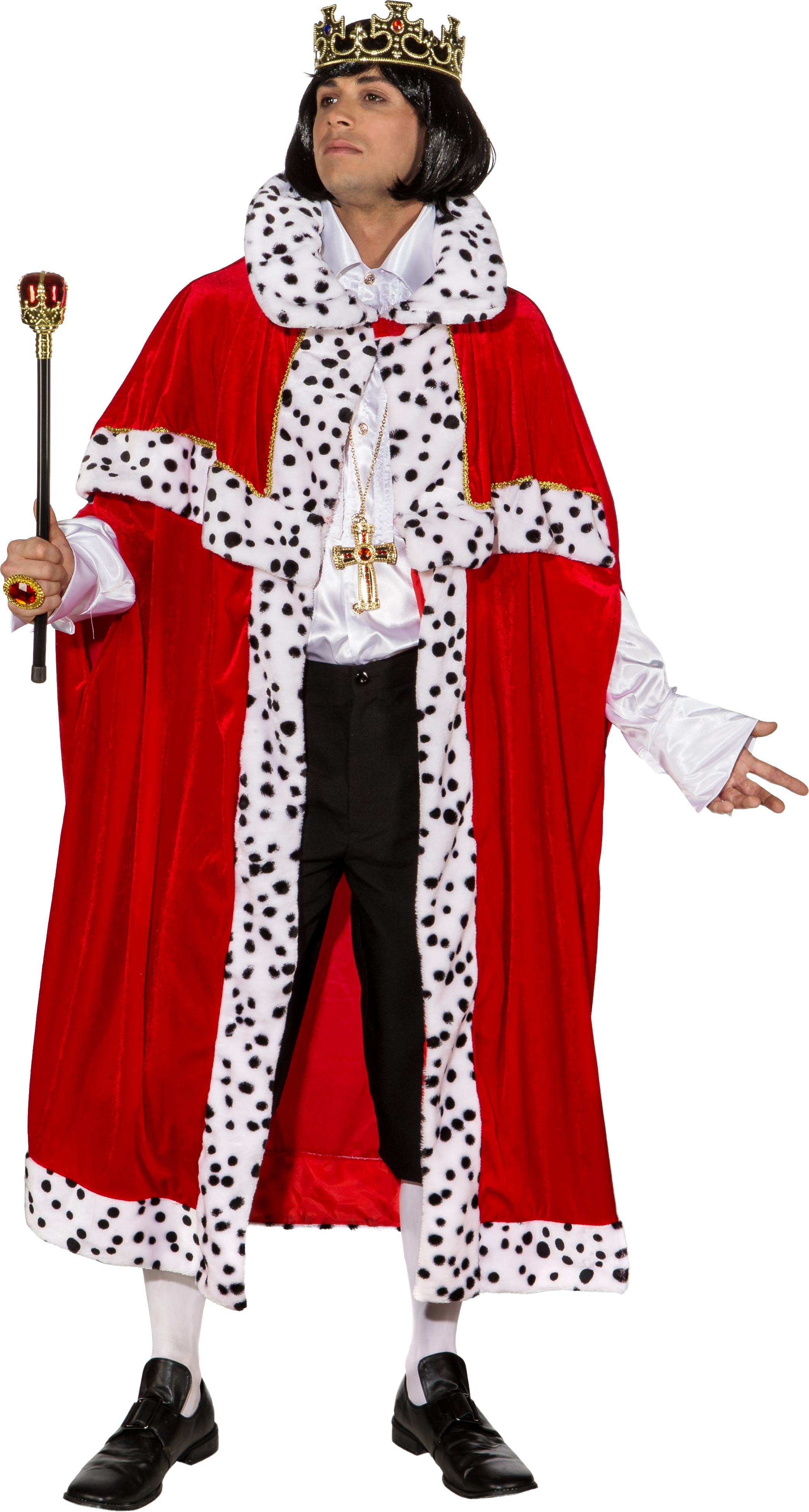 König Umhang rot Größe 54/58