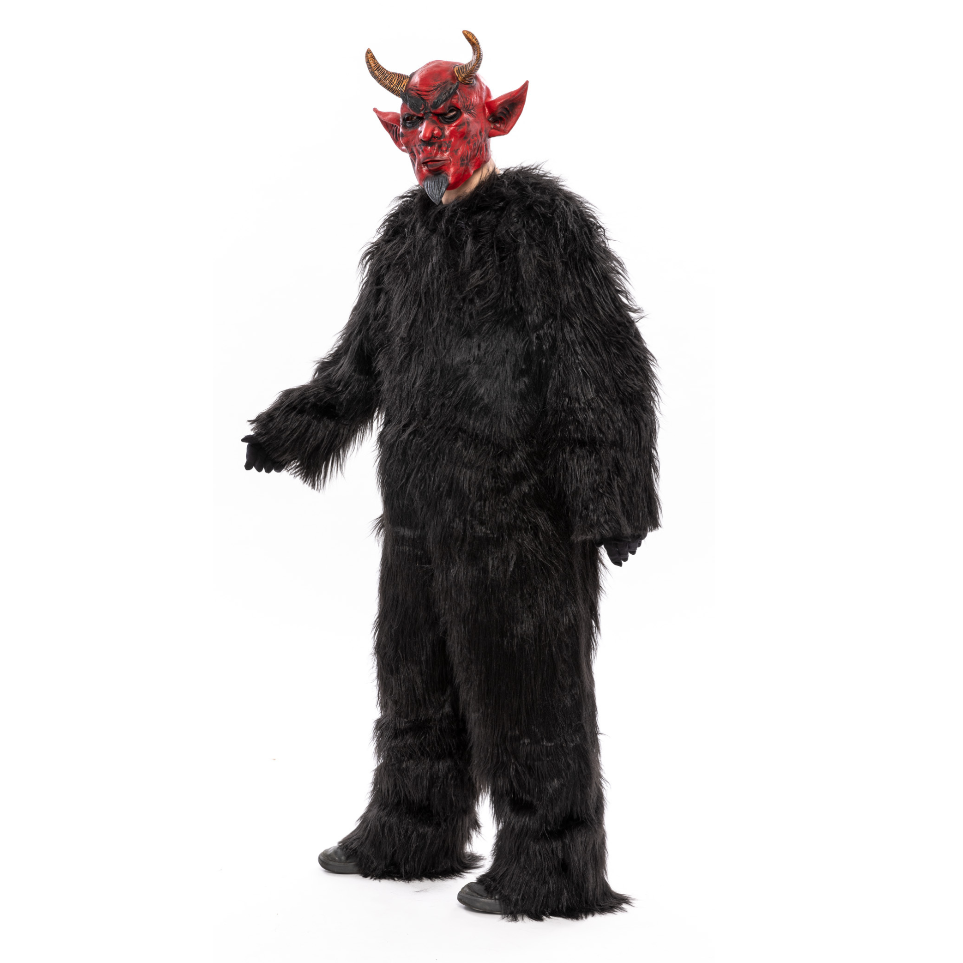Krampus SET Overall MEDIUM mit Maske für Erwachsene