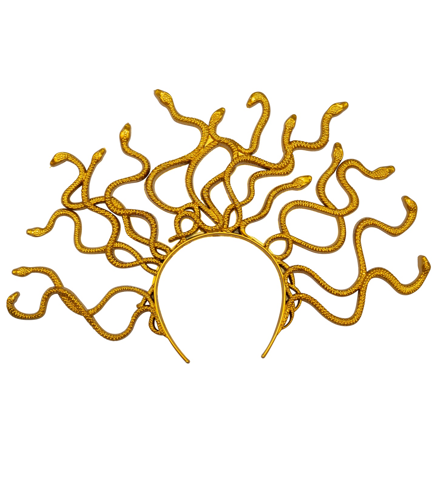 Haarreifen Medusa mit goldenen Schlangen