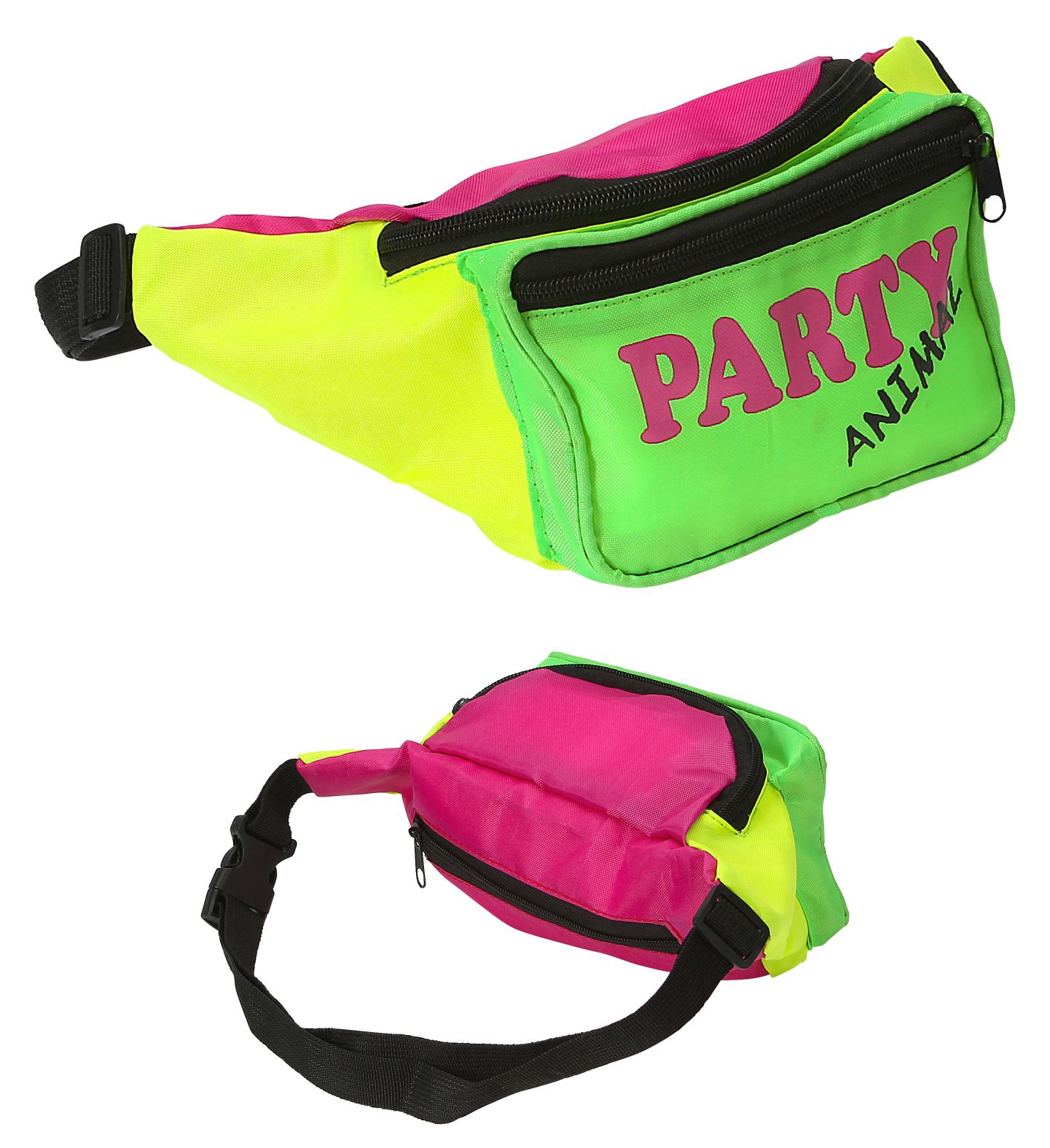 80er Jahre Bauchtasche in neon Farben