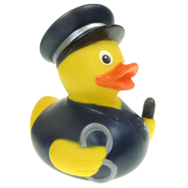 Badeente Polizist ca. 8cm