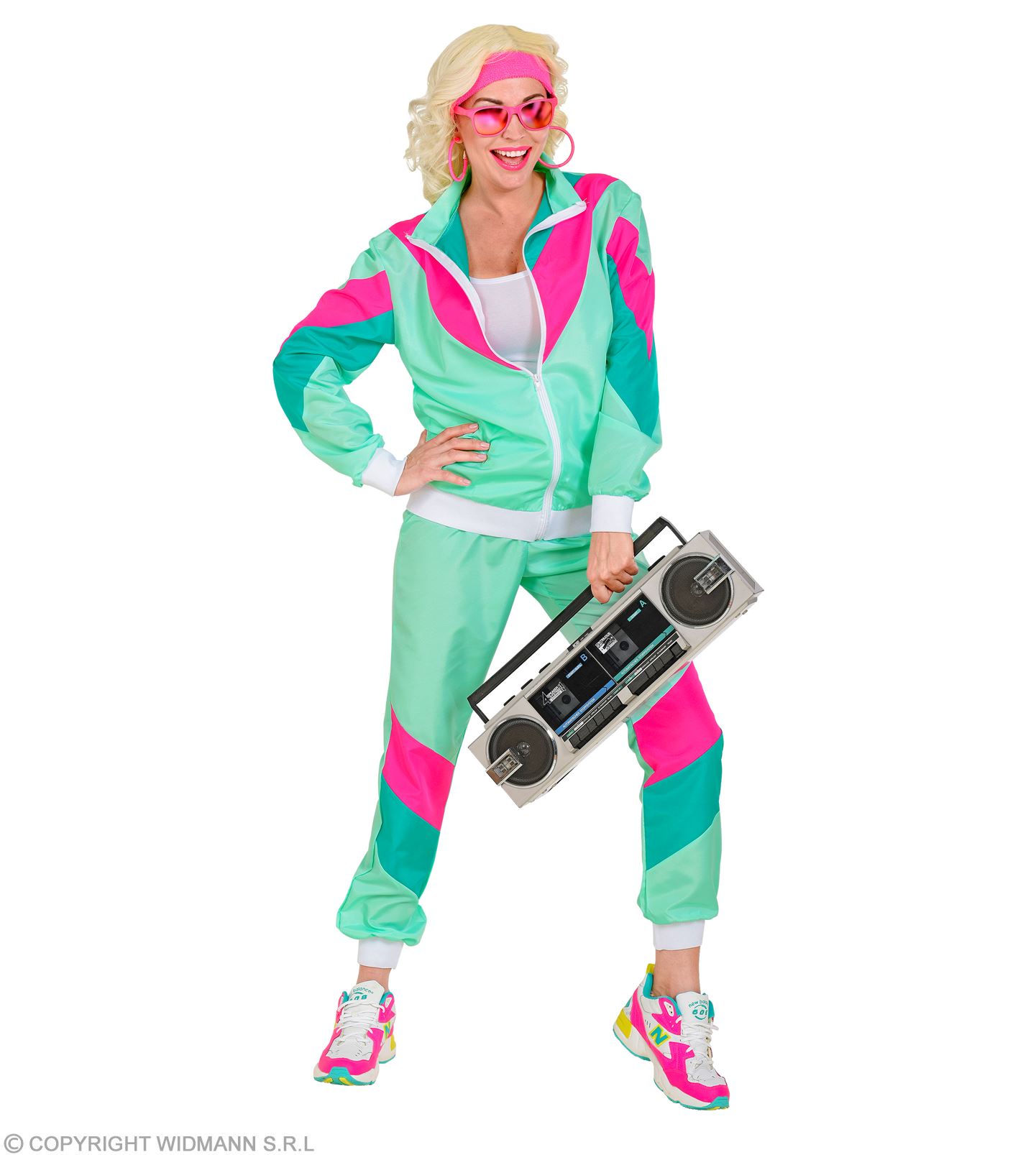 80er Jahre grün Traningsanzug X-LARGE für Damen und Herren