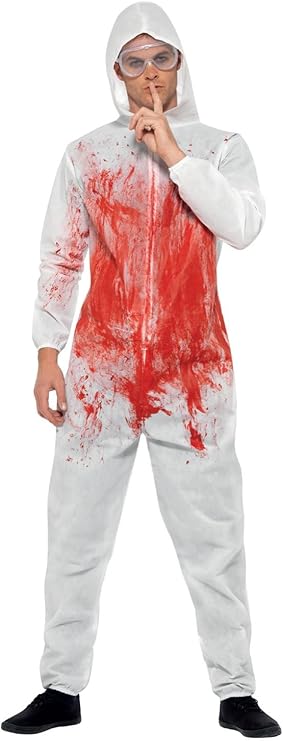 Forensic Overall weiß mit Blut MEDIUM
