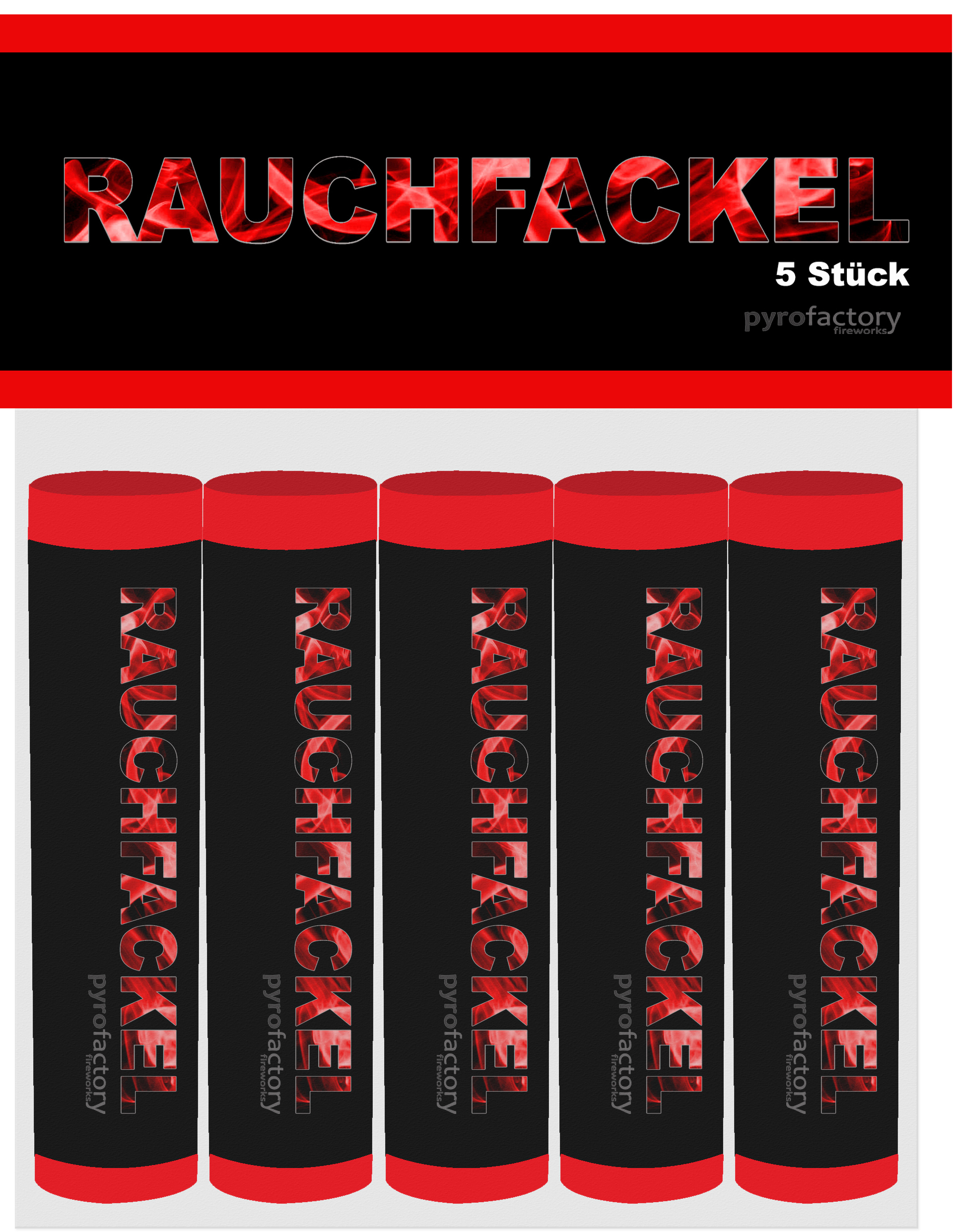 Rauchfackel ROT ca. 60 Sekunden