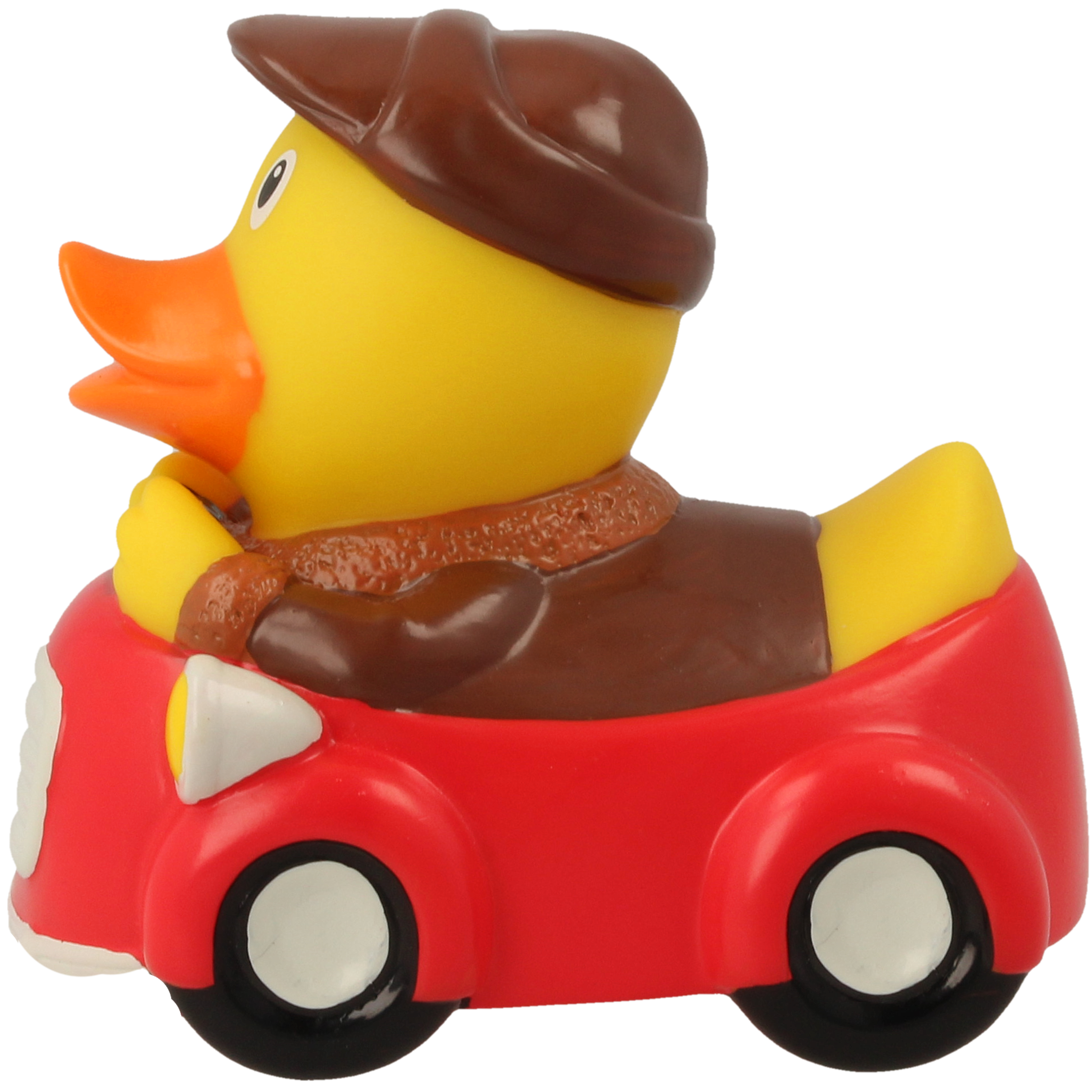 Rote Autofahrer Badeente  ca. 8,5cm