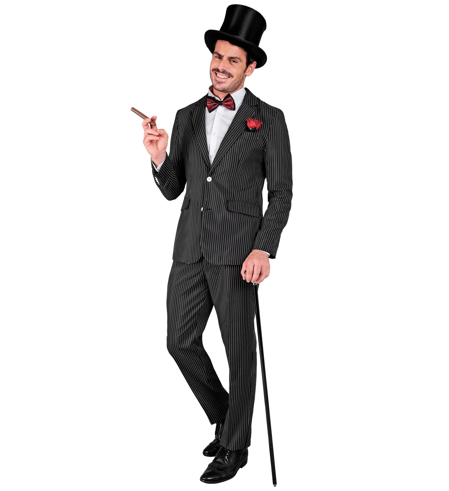 Gangster Anzug  SMALL  Jackett und Hose nadelstreif