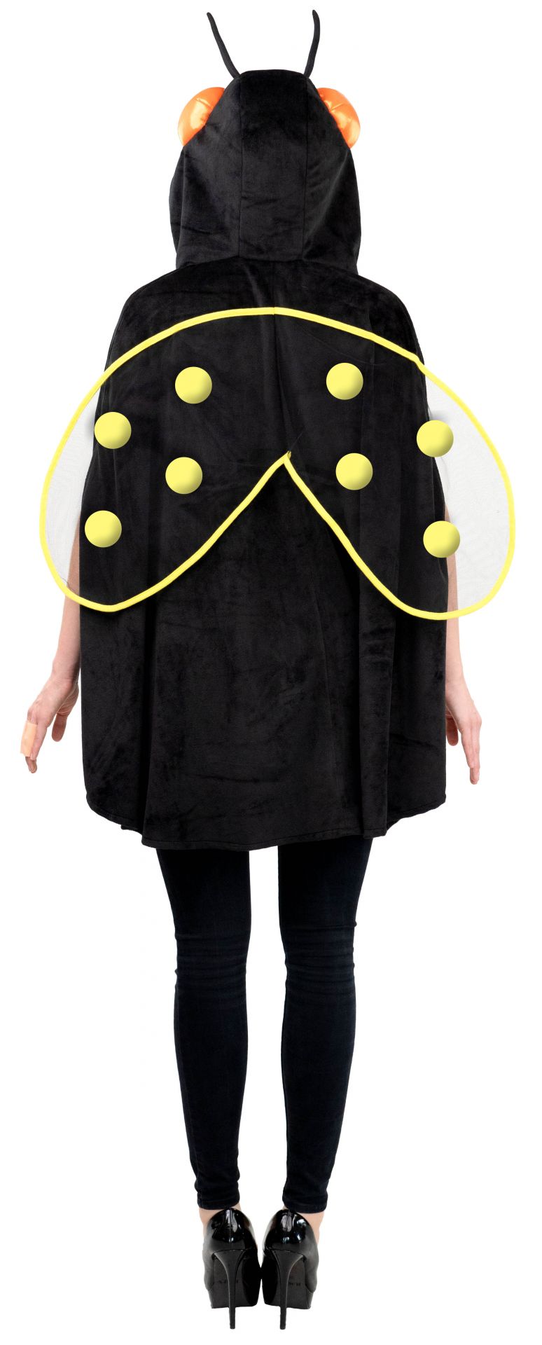 Bienen Cape/Poncho mit Kapuze für Erwachsenen