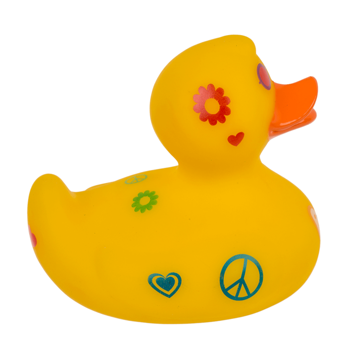 Hippie Badeente ca. 10cm