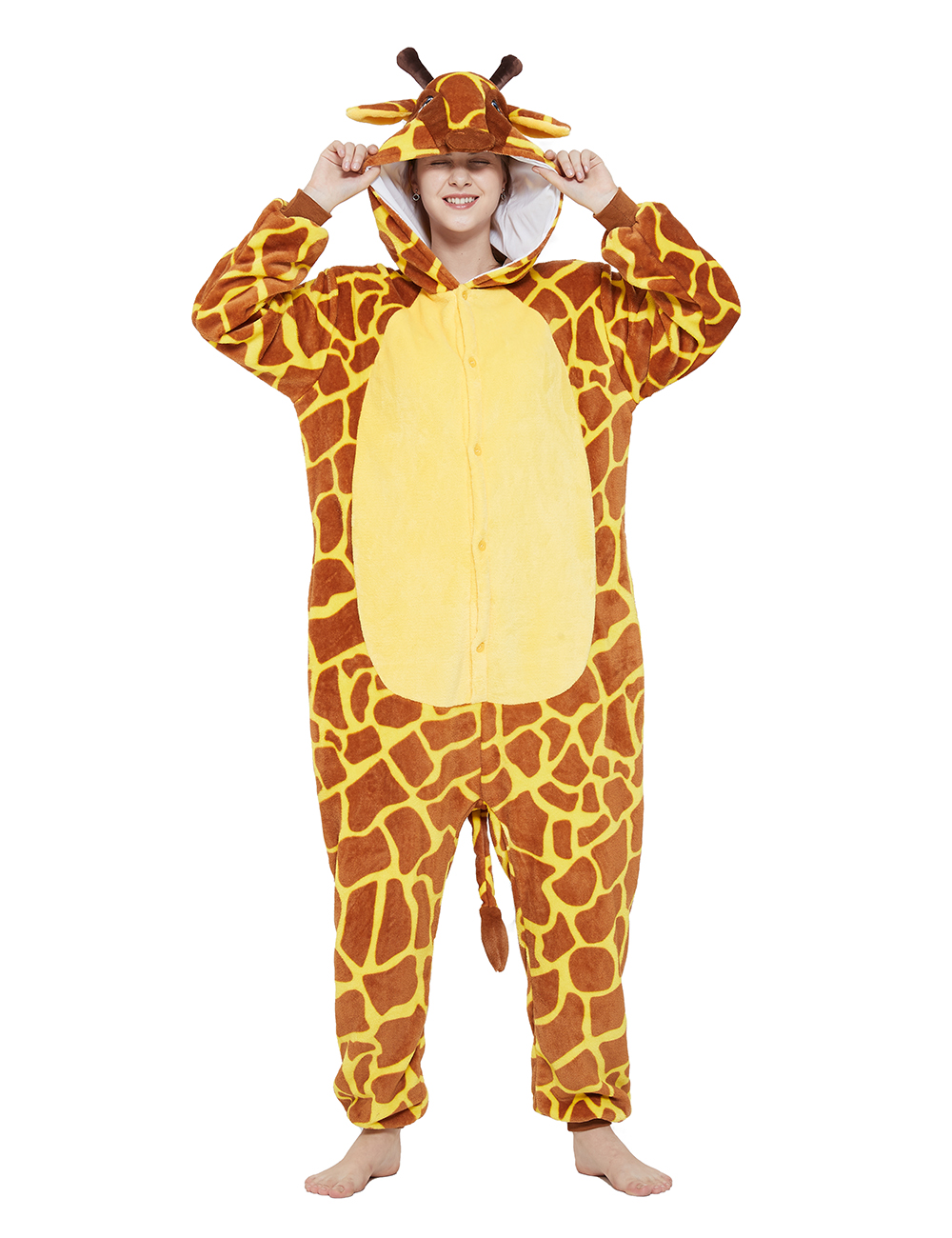 Giraffe Overall mit Kapuze  M    (L)