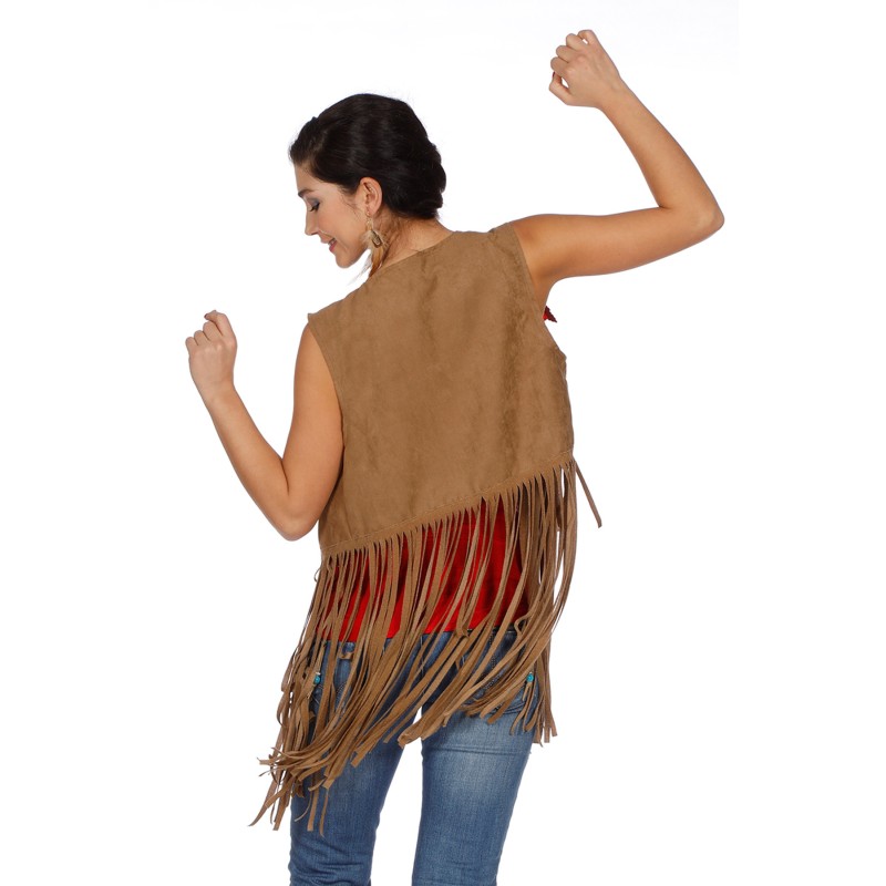 Weste mit Fransen  Gr. M  38/40  für Hippie/Indianer