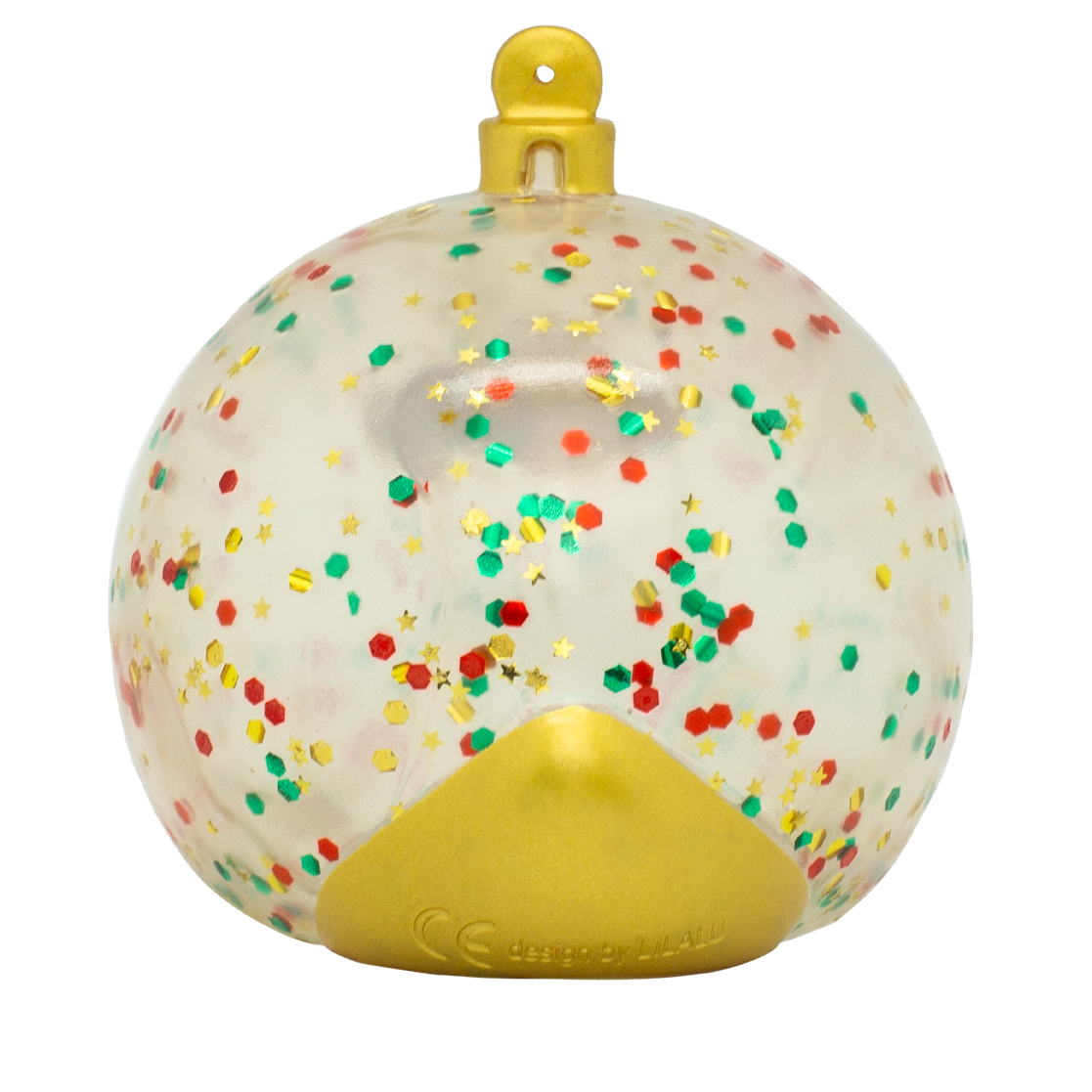 Glitzer Weihnachtskugel Badeente ca. 8,5cm